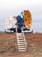 The old radar tracker has been decorated